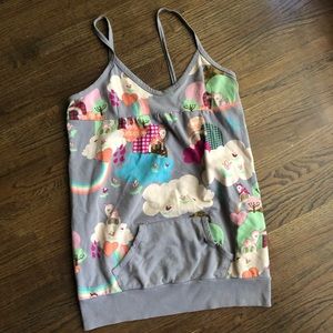 Woodland Forest Friends Animal Kangaroo Pocket Top